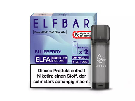 ELFBAR ELFA Pod mit Nikotin | Blueberry - 20 mg/ml - 2er Set Pod ELFBAR