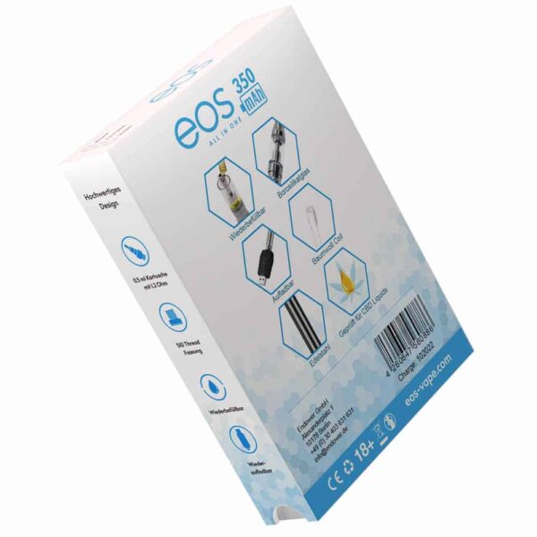 eos CBD Vape Pen 350mAh | Batterie mit Kartusche eos