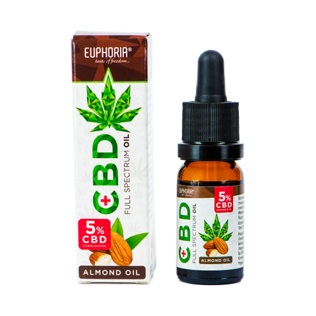 CBD Öl mit Mandelöl | 5% CBD - 10ml CBD Öl Euphoria