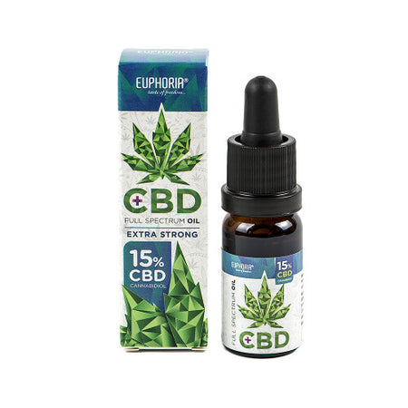 Vollspektrum CBD Öl | 5 - 25% CBD - 10ml CBD Öl Euphoria 15 %