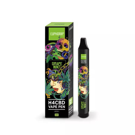 Euphoria H4CBD Vape Pen - Einweg-Vape | Grape Mint - 50% - 2ml Vape Euphoria