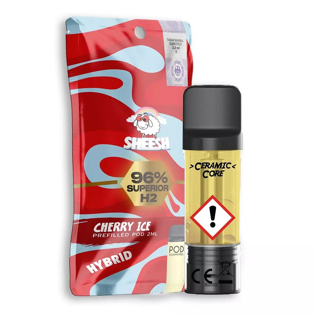 SHEESH 10-OH H2 Superior Pod | 96% - 2ml - Cherry Ice