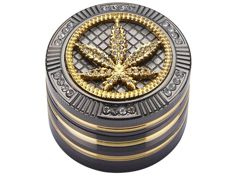 Grinder Champ High | Bling-Bling Leaf - 4-teilig Grinder Champ-High