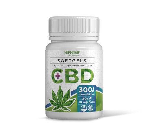 Weichkapseln | 300 mg CBD + Vollspektrum-Cannabinoide - Euphoria - Jay-Tea