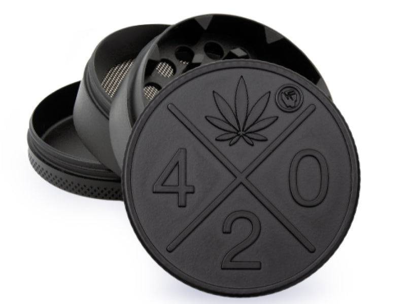 Grinder Black | verschiedene Muster | 50 mm - FIRE-FLOW - Jay-Tea