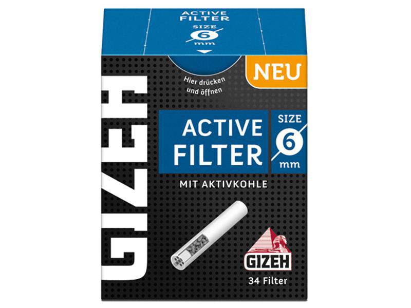 Aktivkohlefilter | ø 6 mm | 34 Stück - Gizeh - Jay-Tea