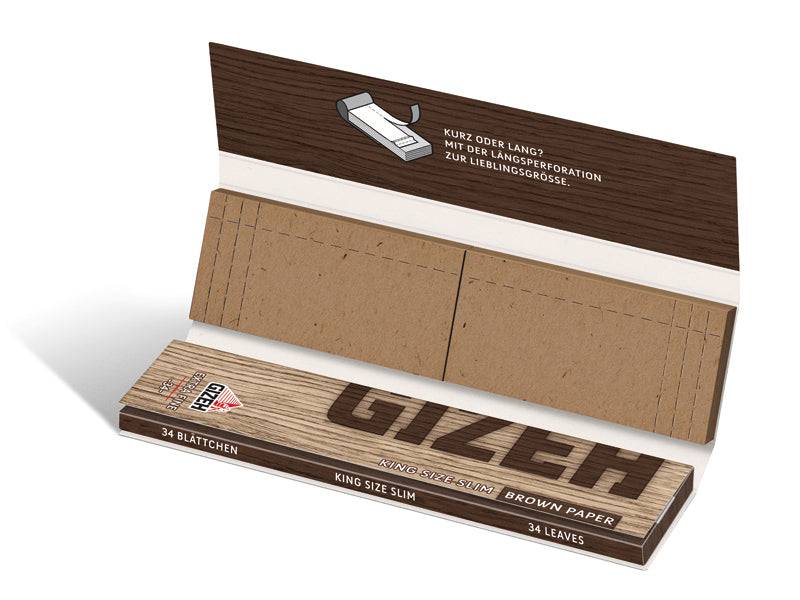 Papers Brown | King Size Slim + Tips - Gizeh - Jay-Tea