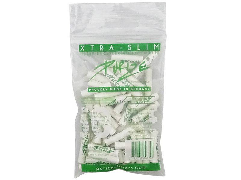 PURIZE XTRA Slim Size Aktivkohlefilter – 50er Pack - ø 5,9 mm Aktivkohlefilter Purize Weiß