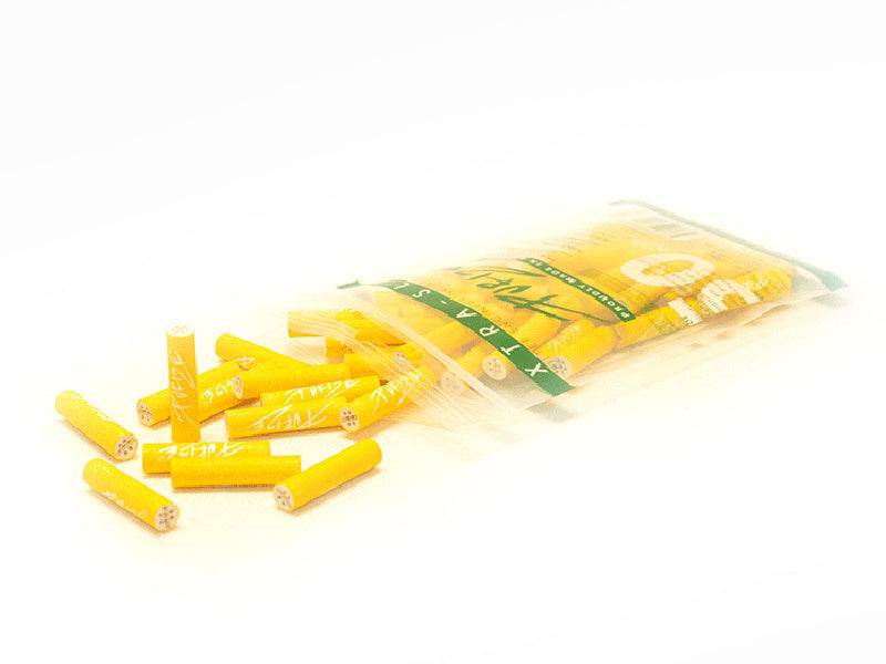 PURIZE XTRA Slim Size Aktivkohlefilter – 50er Pack - ø 5,9 mm Aktivkohlefilter Purize Gelb