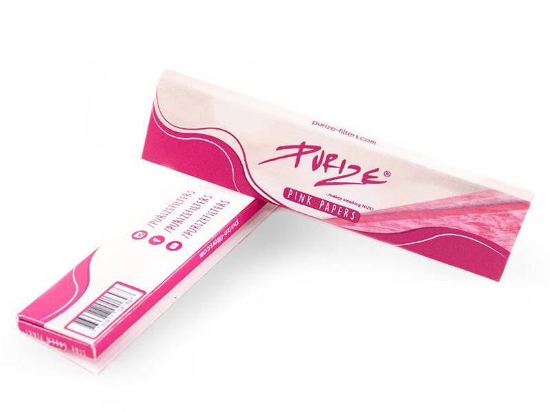 PURIZE Pink King Size | Slim Papers - 32 Blatt Papers Purize