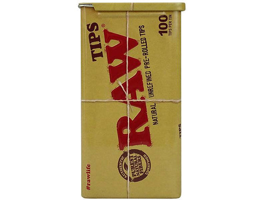 RAW | Filter Tips Prerolled | 100er Dose - RAW - Jay-Tea