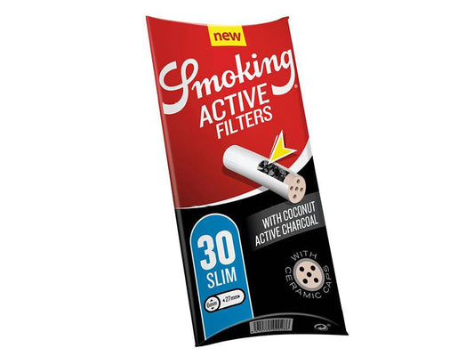 Slim Active Filter | ø 6 mm | 30 Stück - Smoking - Jay-Tea