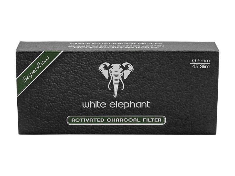 White Elephant Aktivkohlefilter | ø 6 mm - 45 Stück Aktivkohlefilter White Elephant