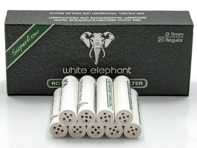 Aktivkohlefilter | ø 9 mm - White Elephant - Jay-Tea